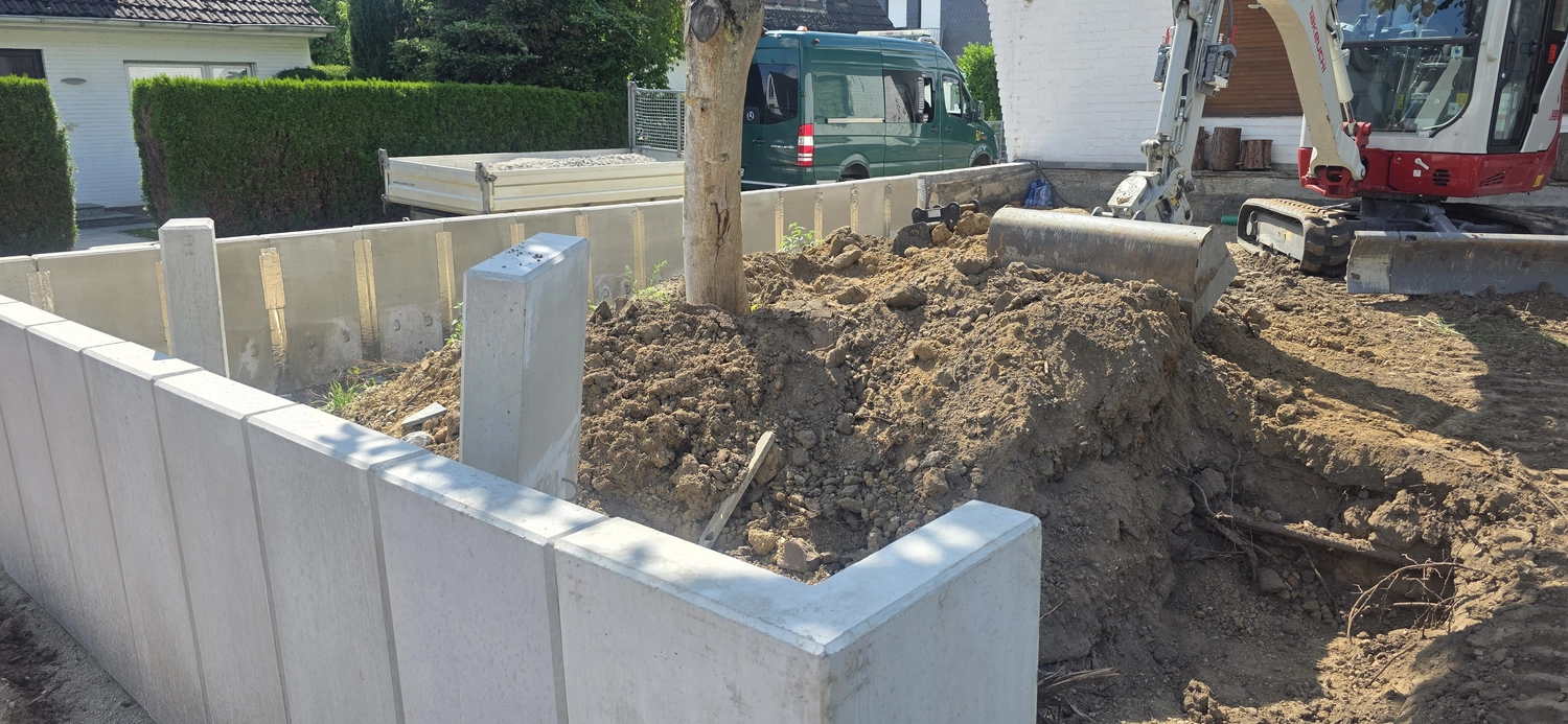 Pflastersteine ​​in einem kreisförmigen Muster